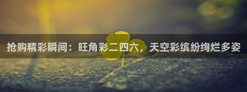 足球比赛查询500网：抢购精彩瞬间：旺角彩二四六，天空彩缤纷绚烂多姿